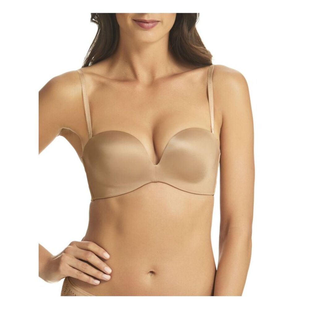 Fine Lines Intimates Beige Lightly Boost Cups Med… - image 1